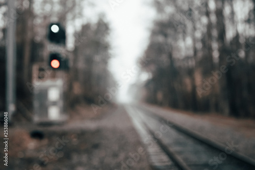 Railroad Track Blurred