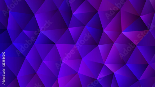 Trendy Low Poly with Indigo Blue Backdrop