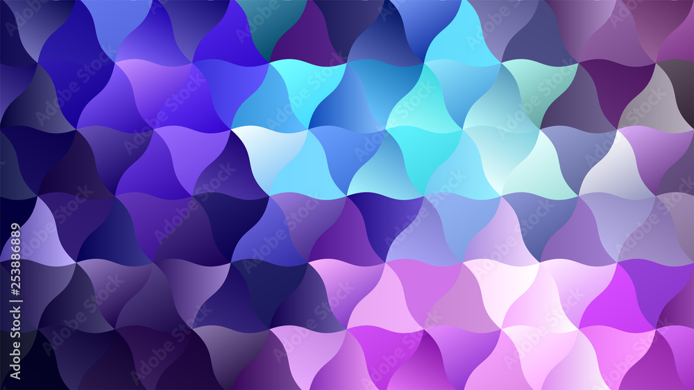 Fototapeta premium Low Poly Backdrop with Blend of Blue and Purple