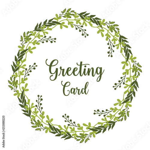 Vector illustration frame flower red and pink for greeting card design