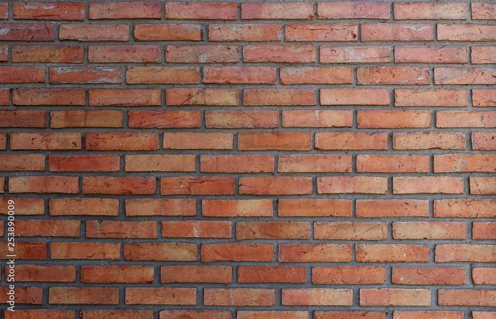 Modern red and brown brick wall Modern red and brown brick wall