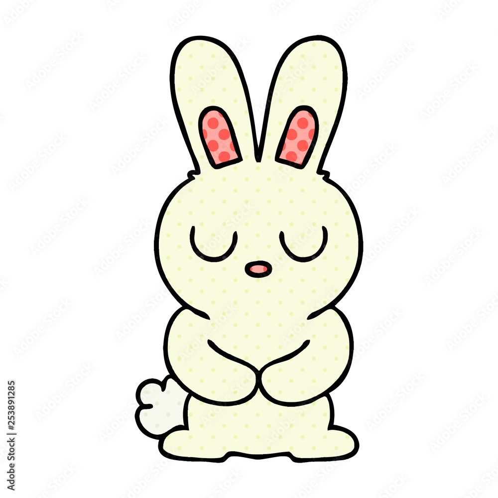 quirky comic book style cartoon rabbit quirky comic book style cartoon rabbit