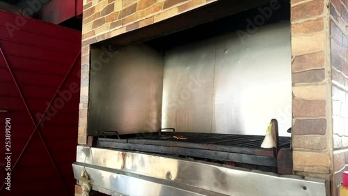 Wallpaper Mural Beef Cooking On An Open Grill In A Restaurant In Mexico Torontodigital.ca