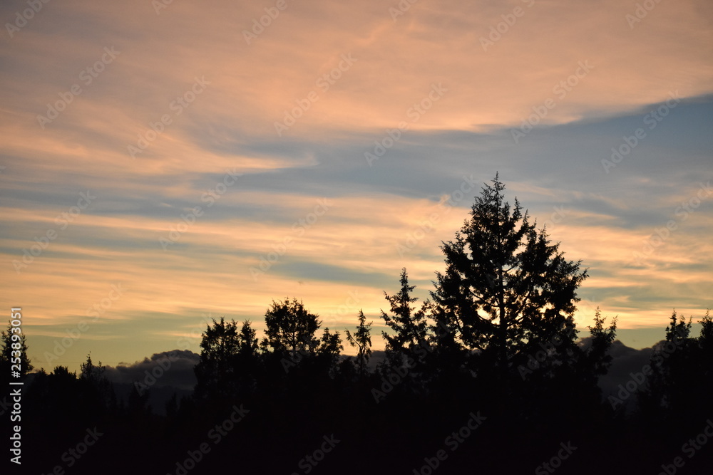 Fototapeta premium Cloudy sunset