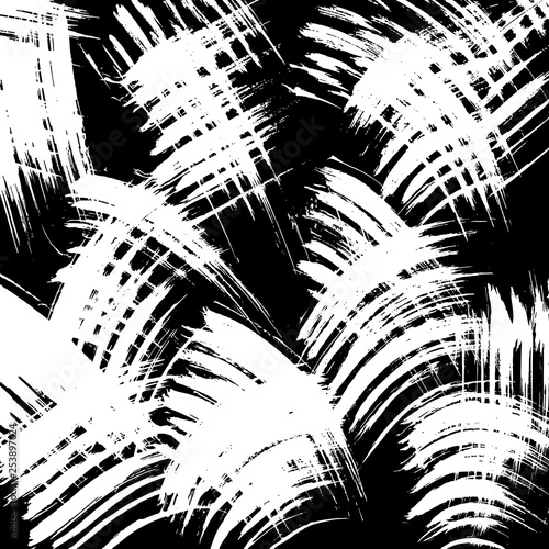 Wallpaper Mural Brush grunge pattern. White and black vector. Torontodigital.ca
