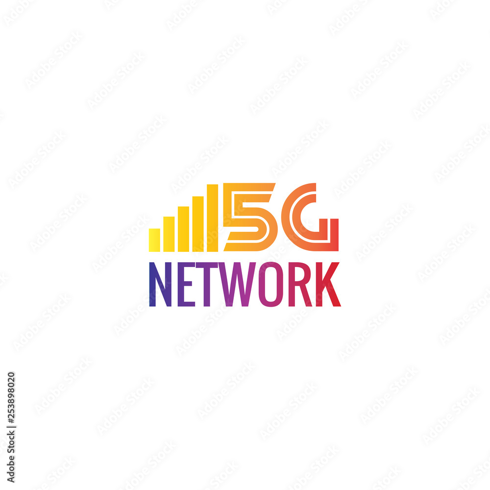 5G Design Logo Concept. Network Logo - Vector 5G Design Logo Concept. Network Logo - Vector