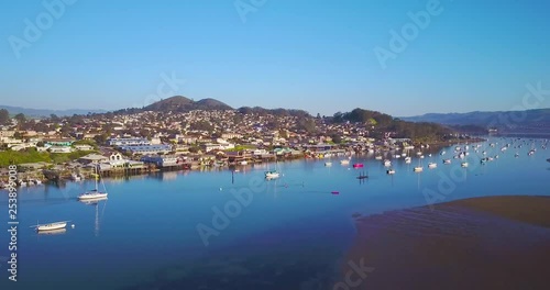 Wallpaper Mural Aerial Shot of the scenic coast of Morro Bay California USA Torontodigital.ca