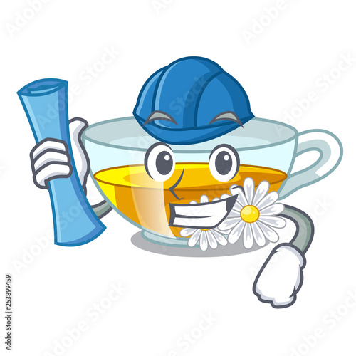 Architect chamomile tea in the character bottles