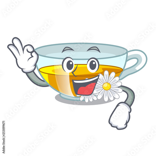 Okay chamomile tea in the character bottles