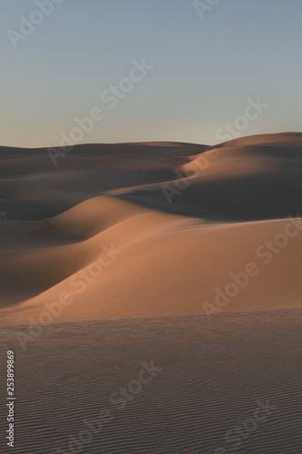 Late afternoon textures and patterns on Stockton Sand Dunes  Port Stephens  NSW  Australia