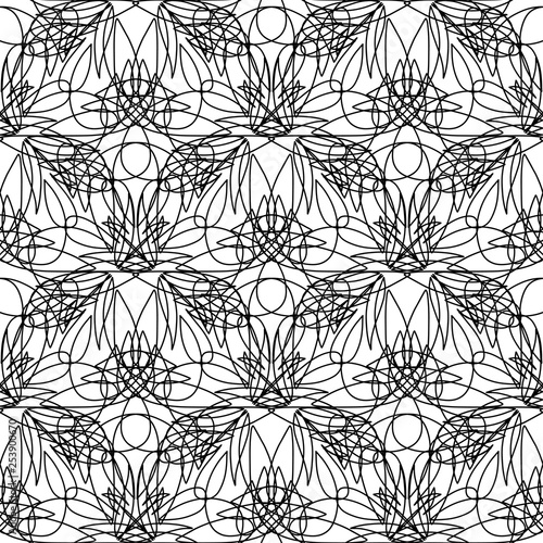 Abstract pattern. An isolated abstract drawing depicting himself, oriental pattern.