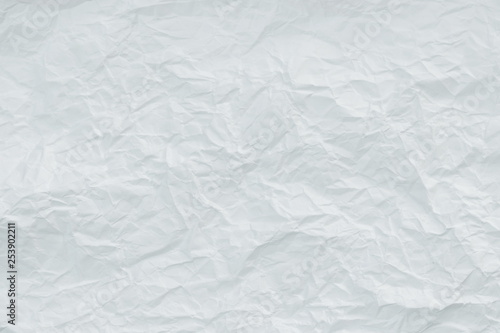 white crumpled paper background and texture