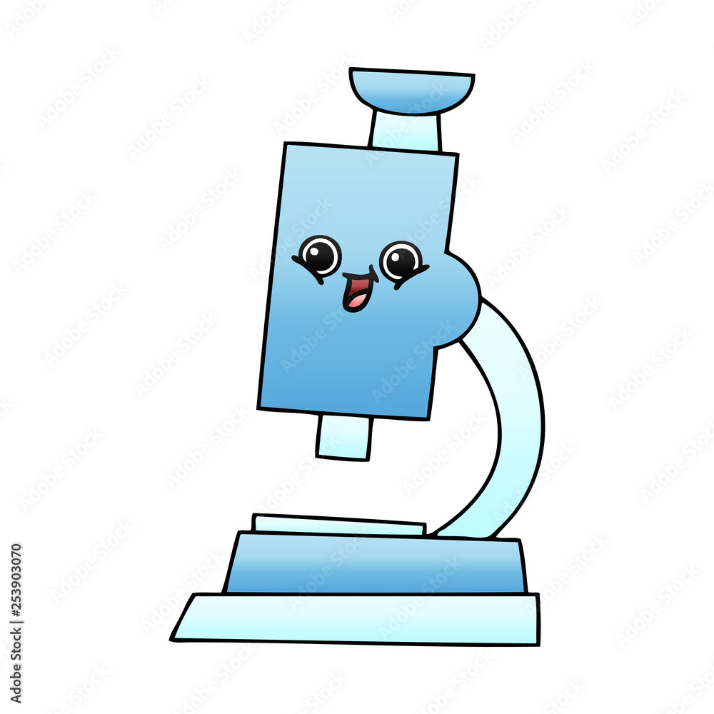 gradient shaded cartoon microscope gradient shaded cartoon microscope