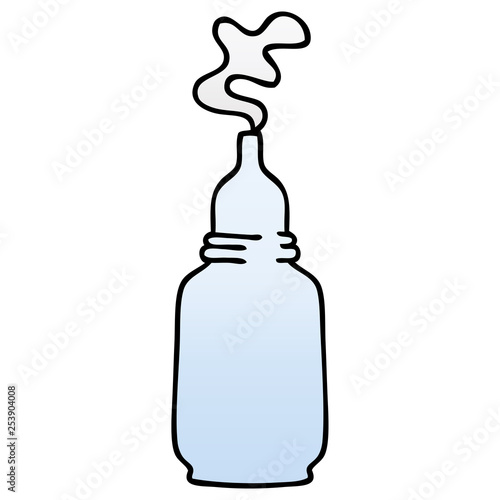 quirky gradient shaded cartoon glass bottled potion