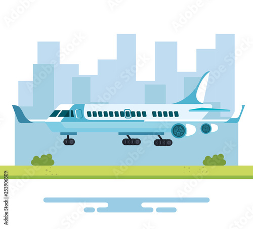 airplane flying isolated icon