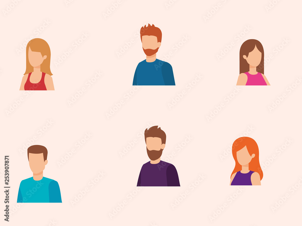 group of people characters group of people characters
