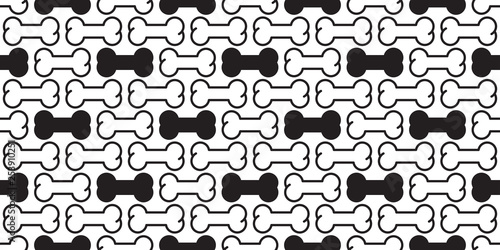 Dog bone seamless pattern vector paw footprint Halloween scarf isolated french bulldog cartoon repeat wallpaper tile background illustration doodle
