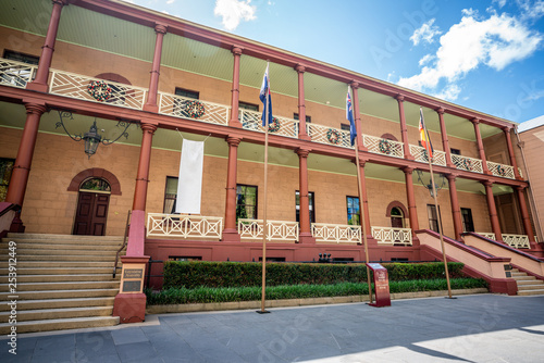 Photography Parliament House of New South Wales building exterior view Sydney NSW Australia