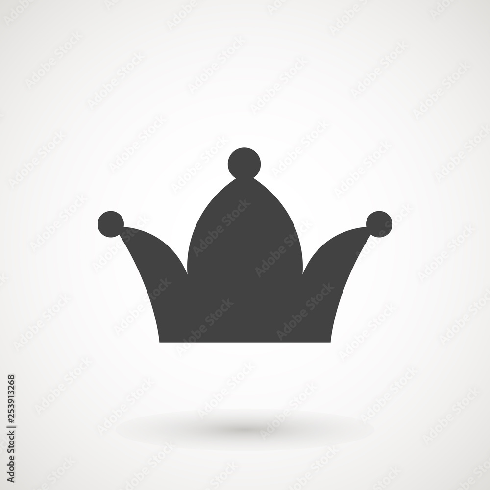 Crown Icon in trendy flat style isolated on grey background. Crown symbol for your web site design, logo, app, UI. Vector illustration, EPS10 Crown Icon in trendy flat style isolated on grey background. Crown symbol for your web site design, logo, app, UI. Vector illustration, EPS10