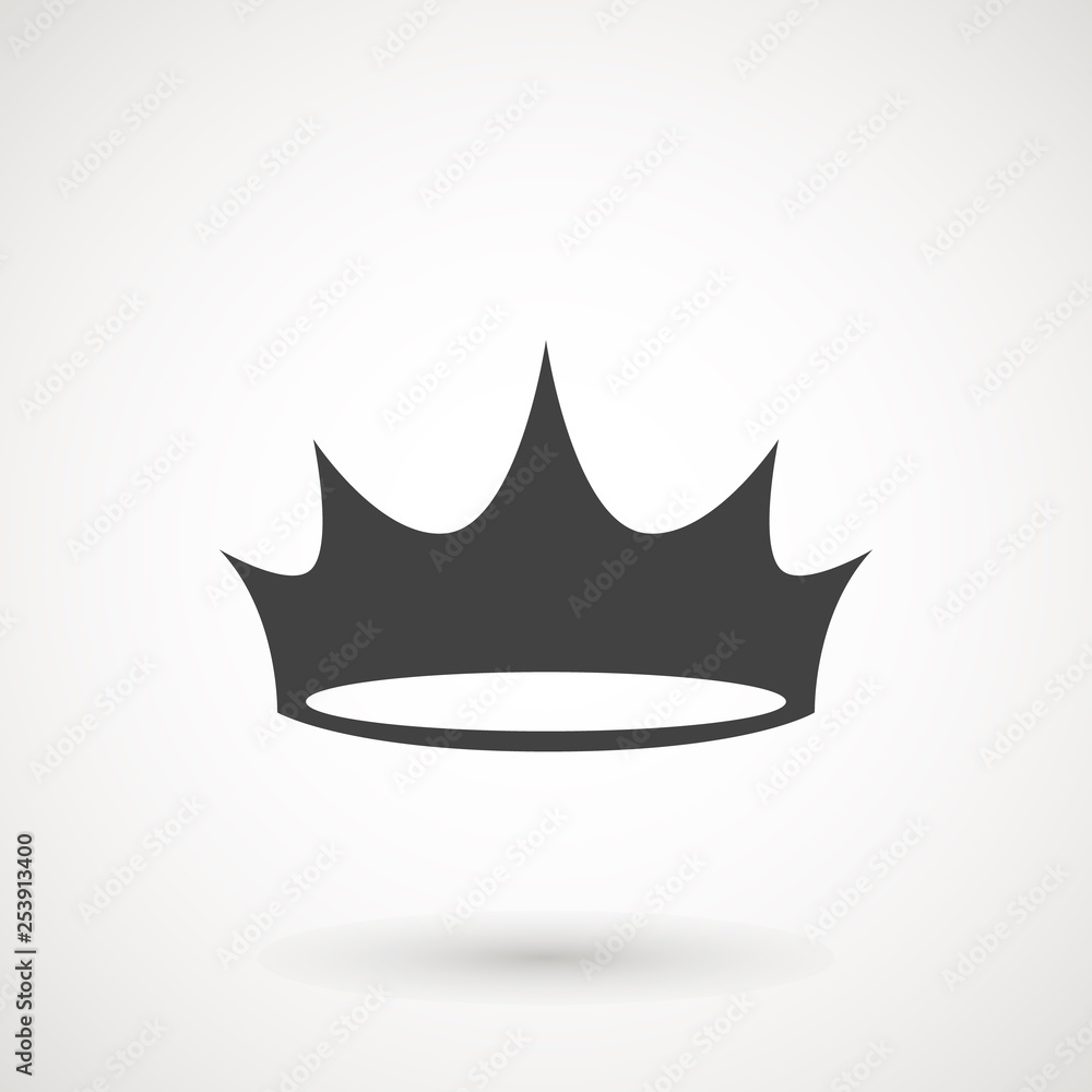 Crown Icon in trendy flat style isolated on grey background. Crown symbol for your web site design, logo, app, UI. Vector illustration, EPS10 Crown Icon in trendy flat style isolated on grey background. Crown symbol for your web site design, logo, app, UI. Vector illustration, EPS10
