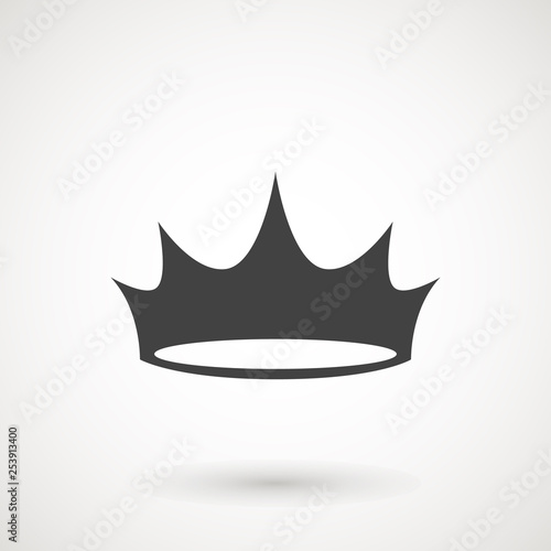 Crown Icon in trendy flat style isolated on grey background. Crown symbol for your web site design, logo, app, UI. Vector illustration, EPS10 © Aygun