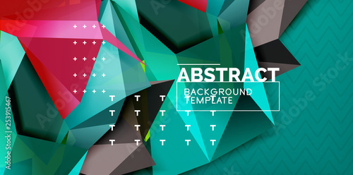Triangular low poly background design