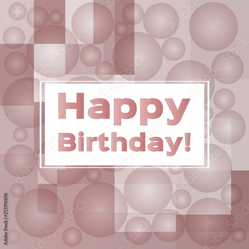 Pastel background with elements of geometric shapes. Layout for postcard, banner or presentation.