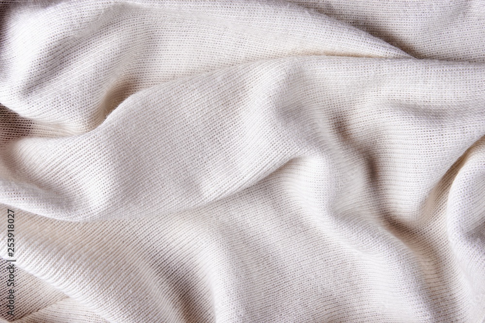 White knitted fabric White knitted fabric