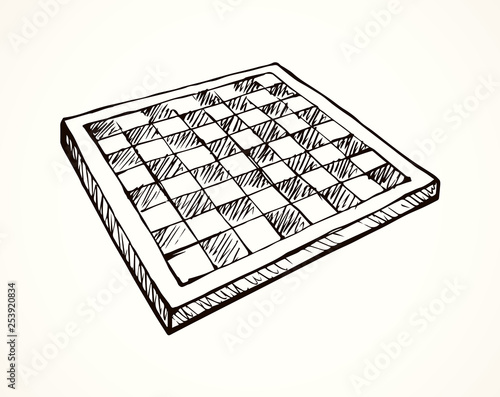 Chess board. Vector drawing