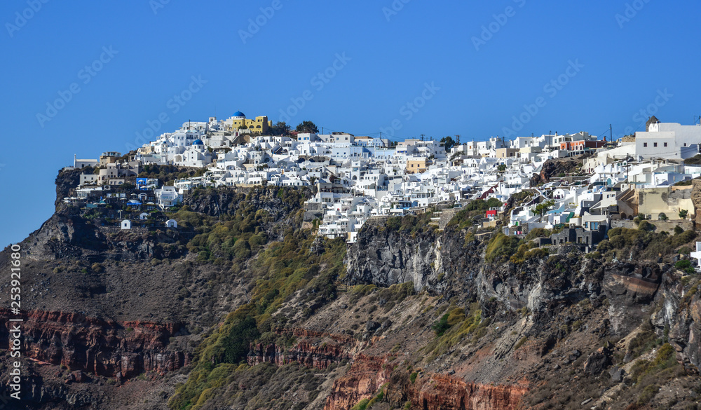 Naklejka premium Beautiful Santorini Island, Greece