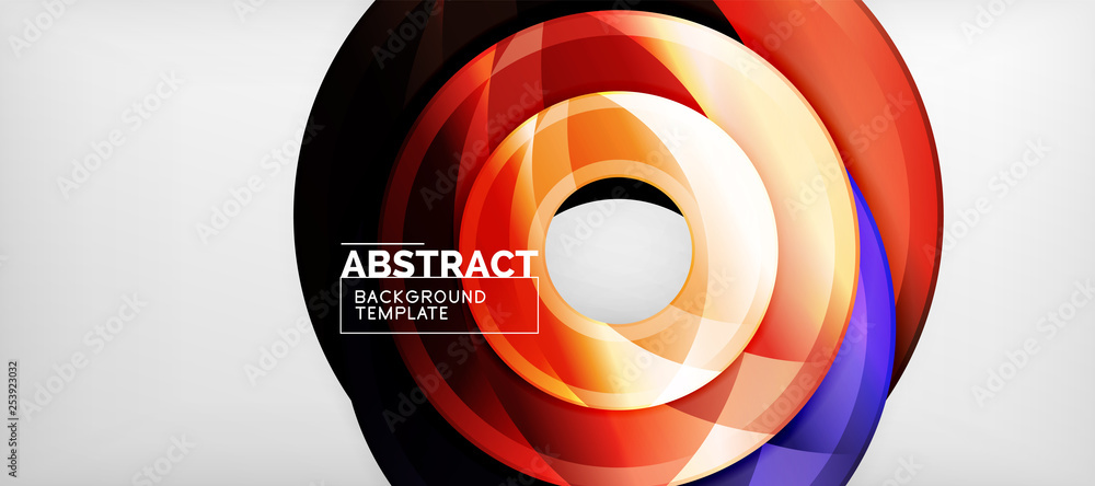 Glossy circles geometric background Glossy circles geometric background