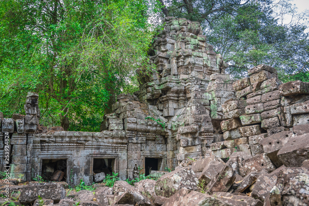 Ruins of Preah Khan temple, Cabodia