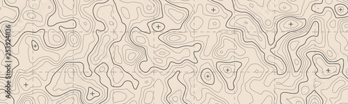 Valokuva Geographic topographic map grid