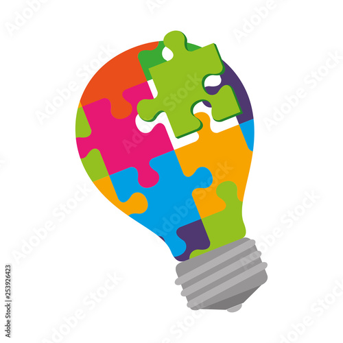 bulb with puzzle attached solution