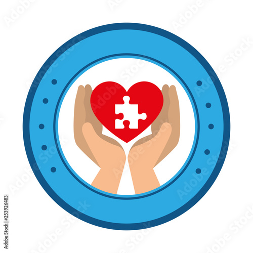 hands lifting heart with puzzle attached solution