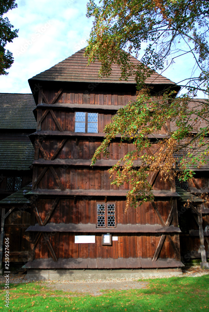 The old wooden church in Hronsek, Slovakia The old wooden church in Hronsek, Slovakia
