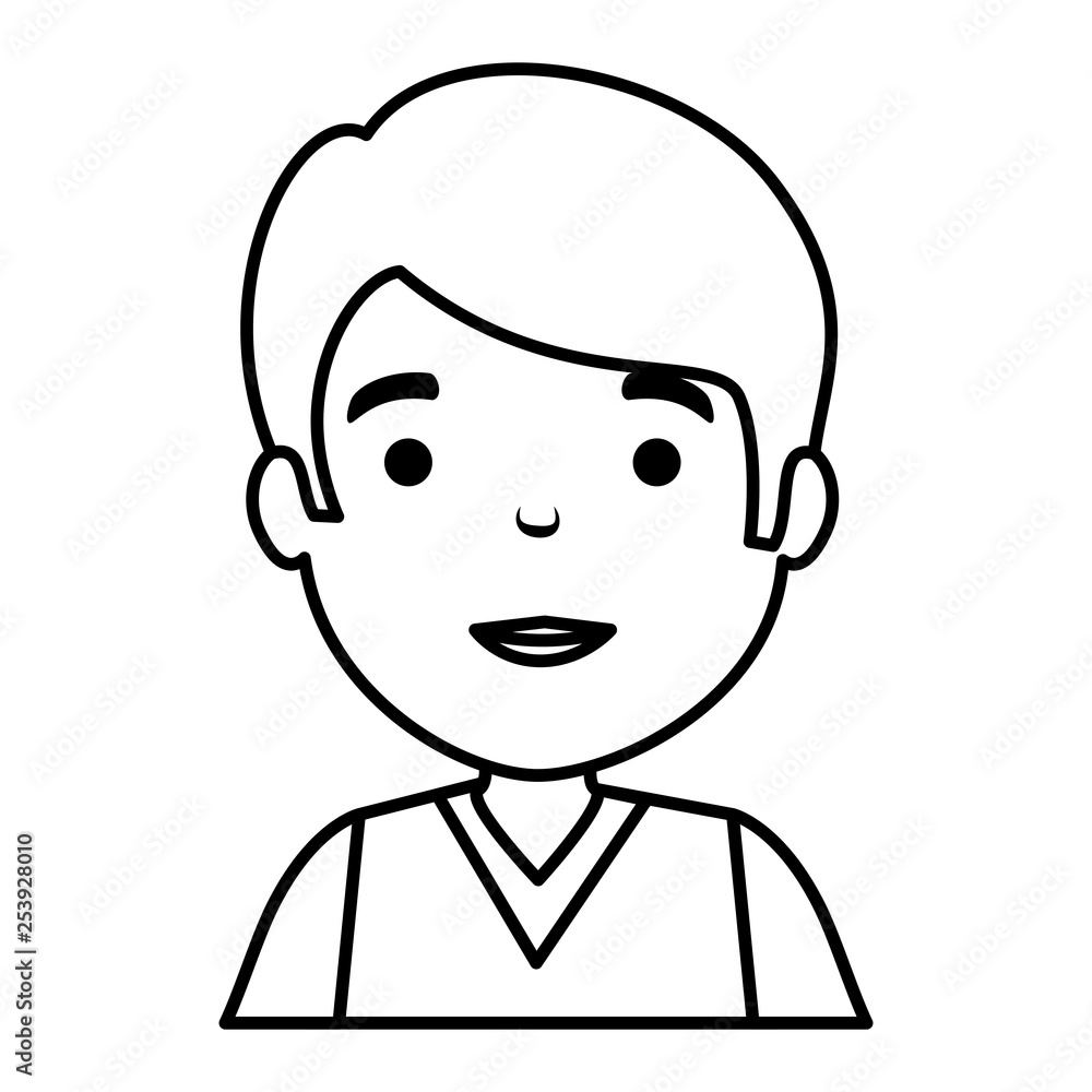 young man avatar character young man avatar character