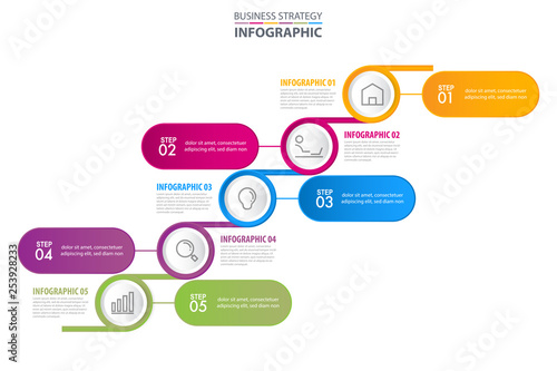 Business Infographics design template illustration. Vector eps10.