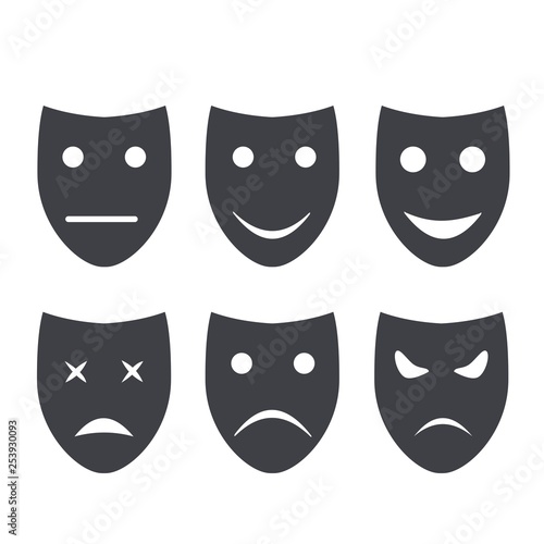 Theater masks art.