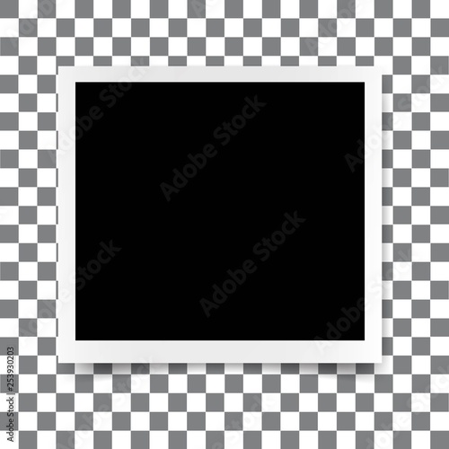 Vector paper frame isolated
