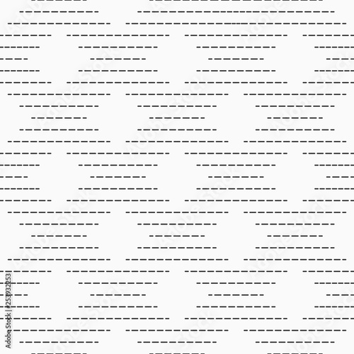Abstract seamless pattern of dotted horizontal dotted lines forming rhombuses.