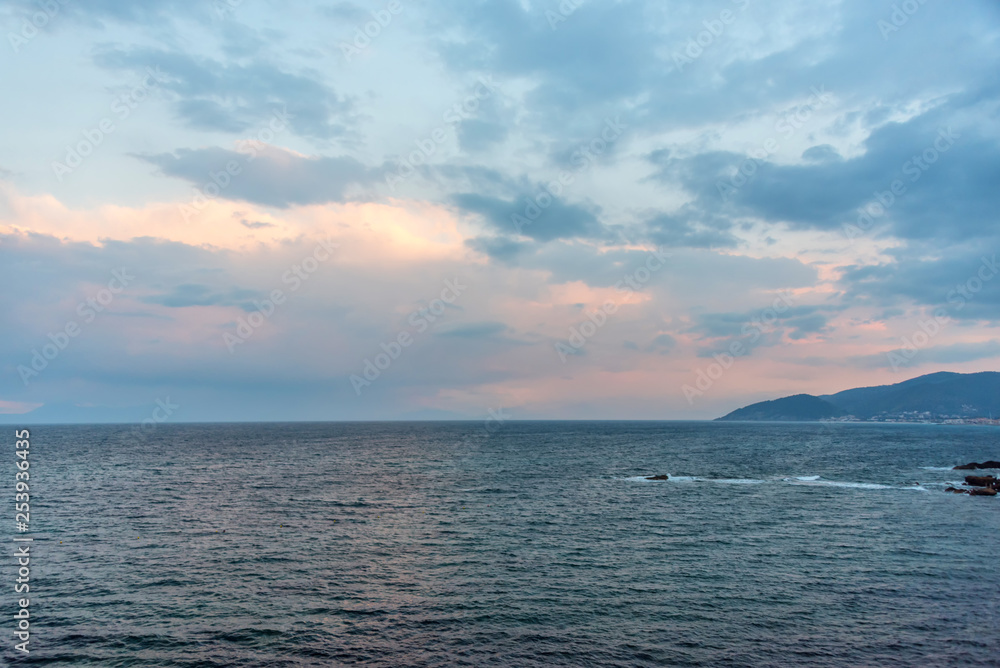 Sunrise on the Southern Italian Mediterranean Sea