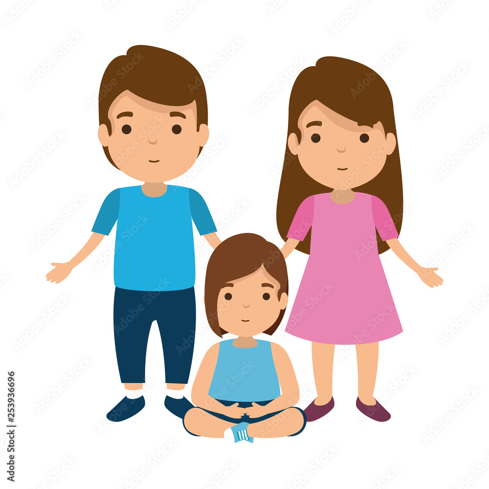 parents couple with daughter characters parents couple with daughter characters