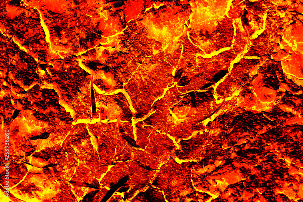 Red lava texture background