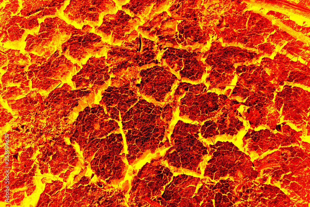 Obraz premium Red lava texture background