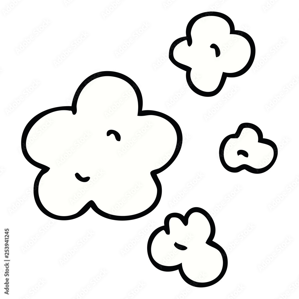 quirky hand drawn cartoon clouds quirky hand drawn cartoon clouds