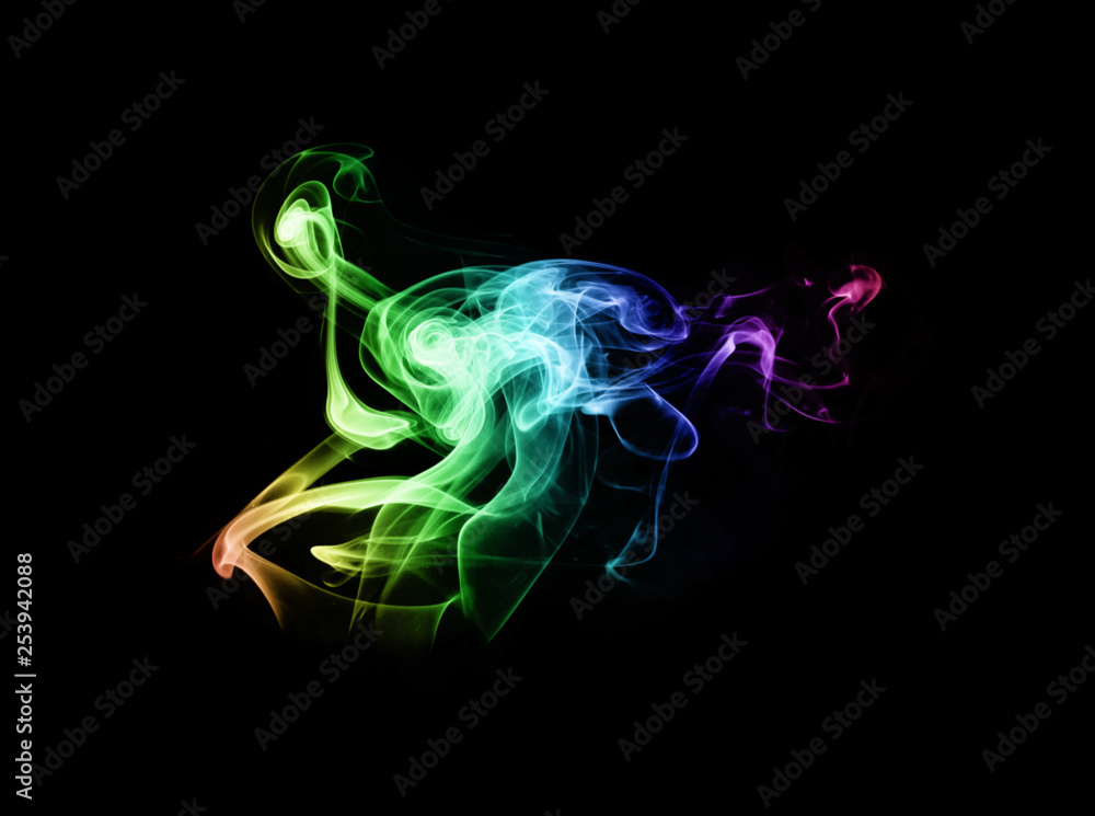 Colored smoke background