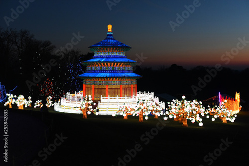 Canvas Print illumination nocturne