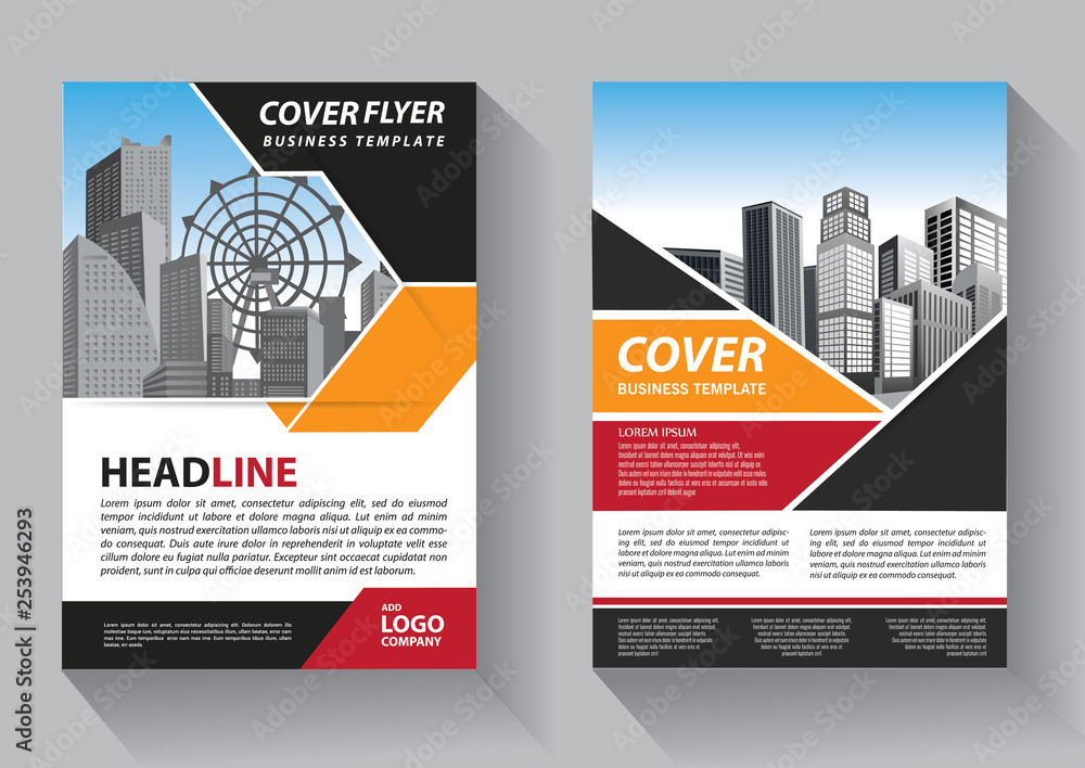 Business abstract vector template. Brochure design, cover modern layout, annual report, poster, flyer in A4 with colorful triangles, geometric shapes for tech, science, market with light background Business abstract vector template. Brochure design, cover modern layout, annual report, poster, flyer in A4 with colorful triangles, geometric shapes for tech, science, market with light background