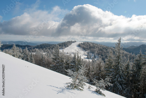frosty day on the top of the mountain © mikhailgrytsiv